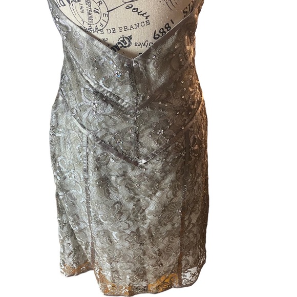 Express Vintage Embellished Metallic Dress in 8 - Picture 5 of 7